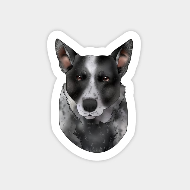 Cattle Dog Sticker by Blacklightco